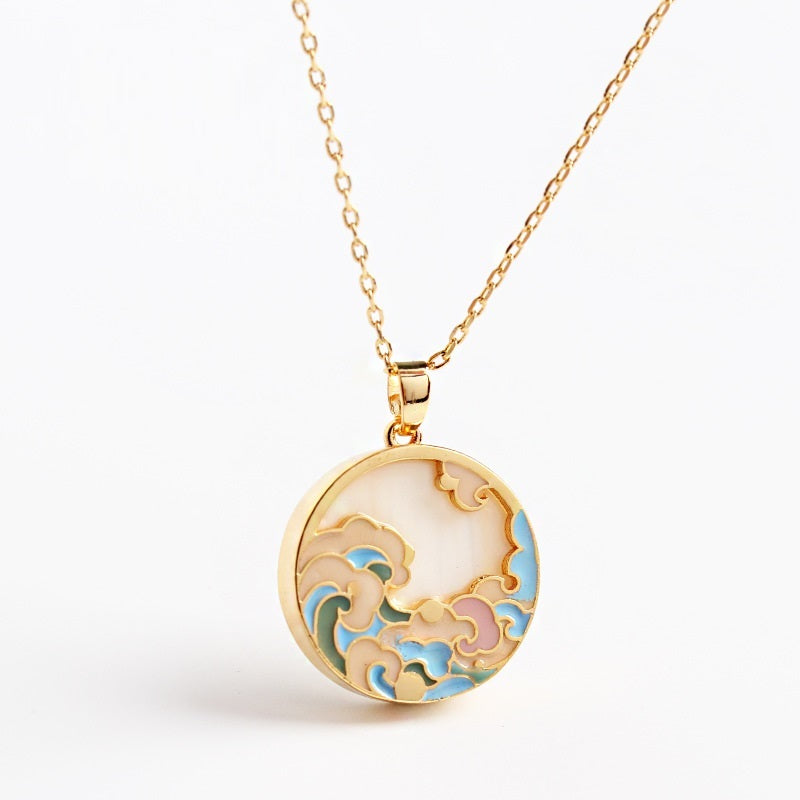 High-end Design Luxury Enamel Vintage Necklace