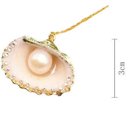 Pearl Necklace 925 Sterling Silver Shell Jewelry