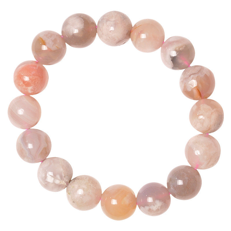 Cherry blossom agate stretch bracelet