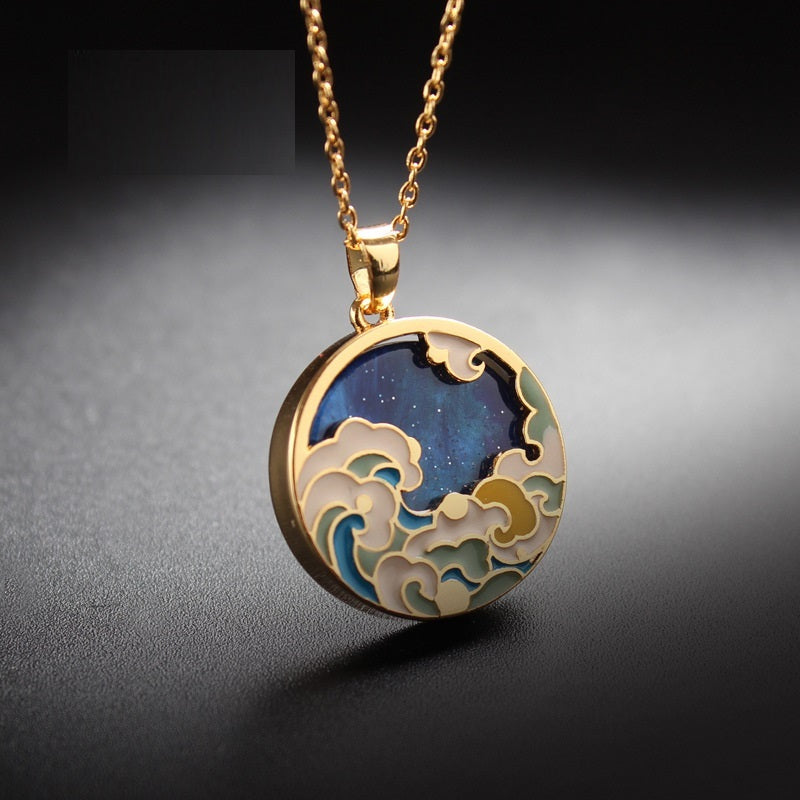 High-end Design Luxury Enamel Vintage Necklace