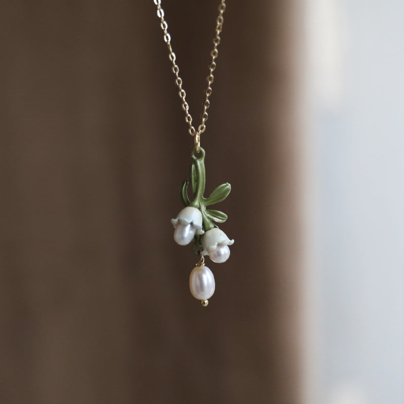 Natural Freshwater Pearl Retro French Necklace