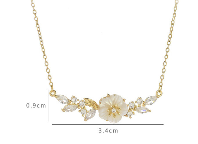 Zircon Temperament Clavicle Chain Woman's Necklace