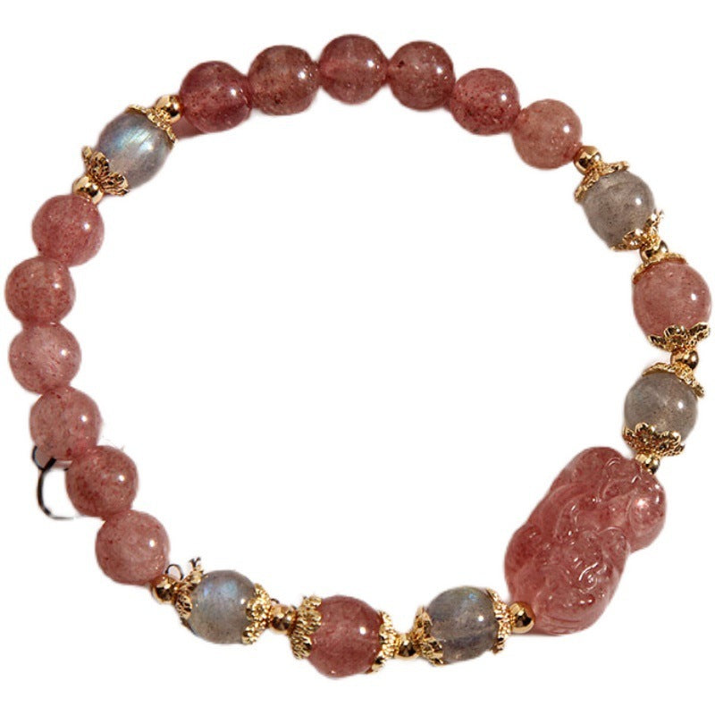 Natural Strawberry Crystal Bracelet