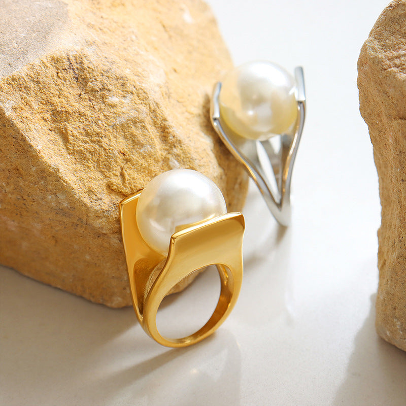 Unique Style Pearl Women Ring