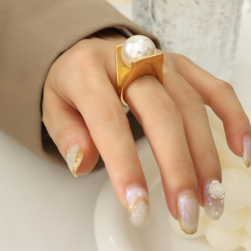 Unique Style Pearl Women Ring