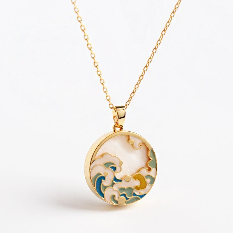 High-end Design Luxury Enamel Vintage Necklace