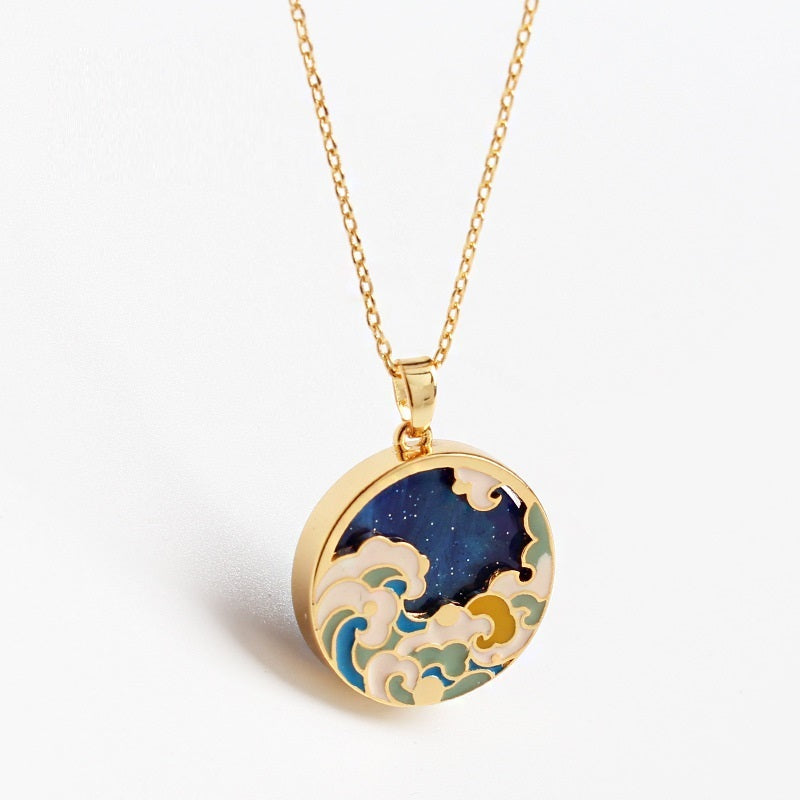 High-end Design Luxury Enamel Vintage Necklace