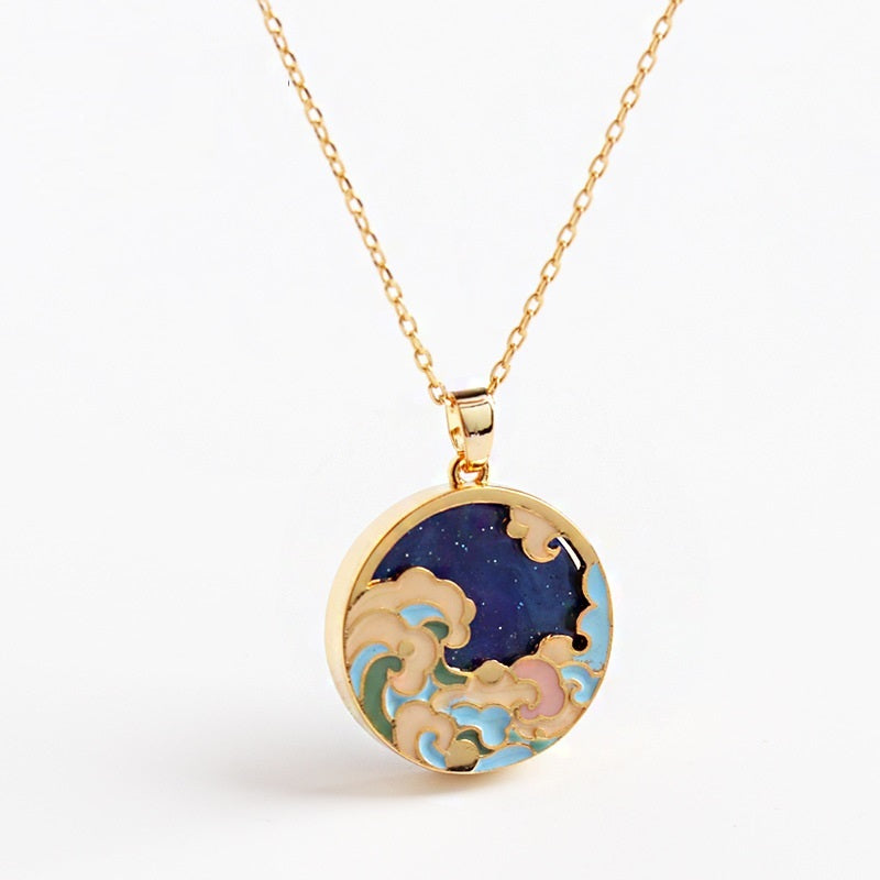 High-end Design Luxury Enamel Vintage Necklace