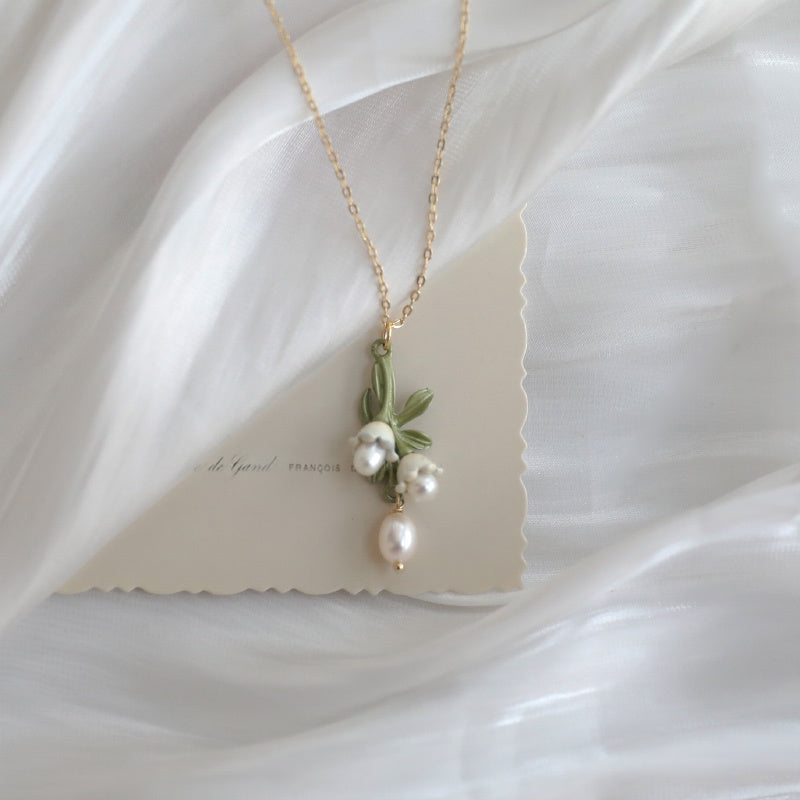 Natural Freshwater Pearl Retro French Necklace