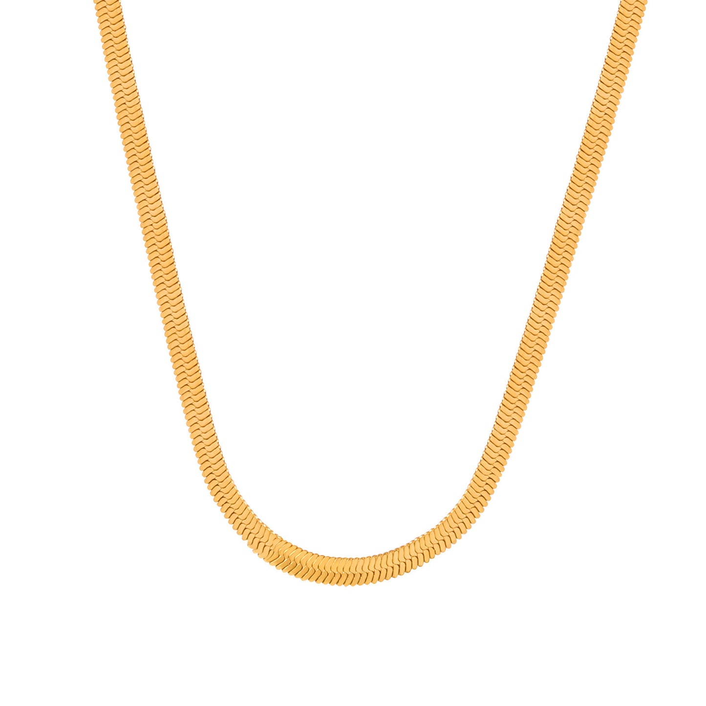 Geometric Square Fritillary Pendant Titanium Steel Gold-plated Shell Necklace