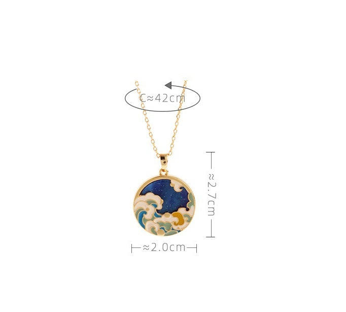 High-end Design Luxury Enamel Vintage Necklace